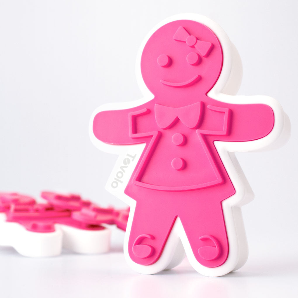 Tovolo - Fuchsia Ginger Girl Cookie Cutters, Set of 6 - TV81-3811