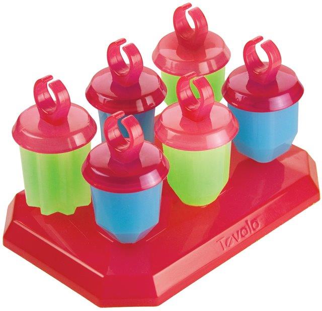 Tovolo - Fuchsia Jewel Pop Molds, Set of 6 - TV80-3879P
