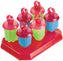 Tovolo - Fuchsia Jewel Pop Molds, Set of 6 - TV80-3879P