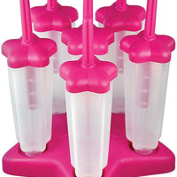 Tovolo - Fuchsia Star Pop Molds, Set of 6 - TV80-4562P