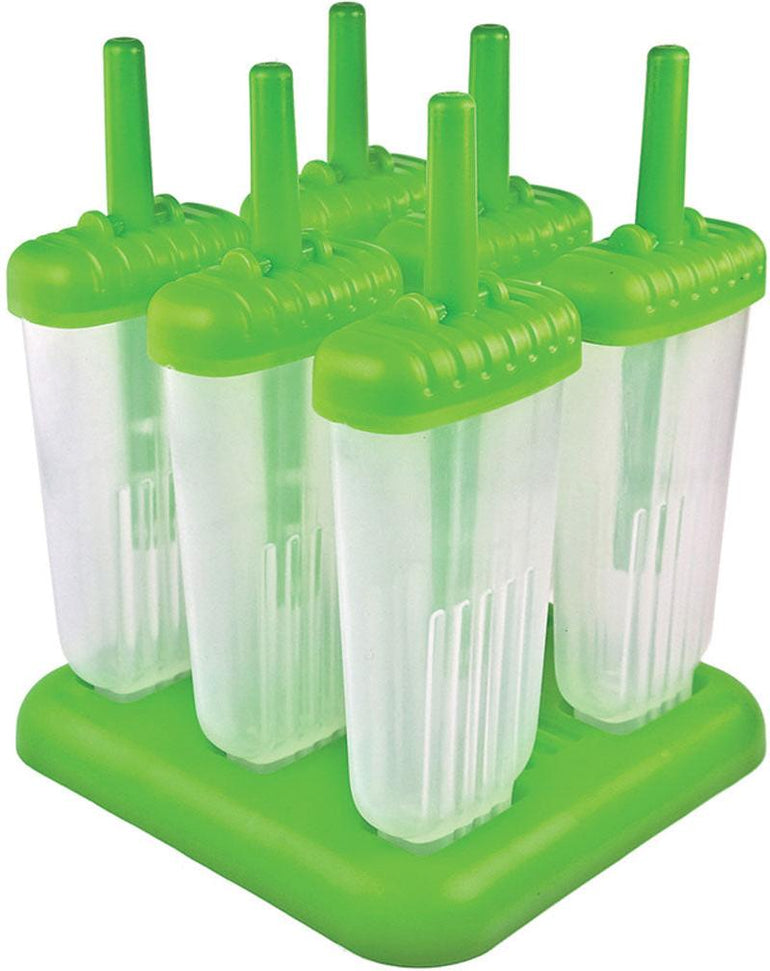 Tovolo - Groovy Spring Green Pop Molds, Set of 6 - TV81-9172