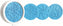 Tovolo - Ice Blue Winter Wonderland Cookie Cutters, Set of 6 - TV81-4481