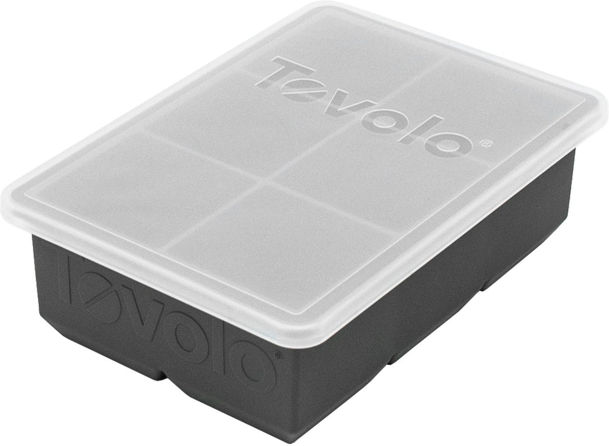 Tovolo - King Cube Charcoal Ice Tray With Lid - TV22021-200