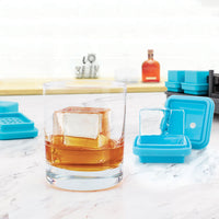 Tovolo - King Cube Ice Blue Clear Ice Molds, Set of 4 - TV81-22904