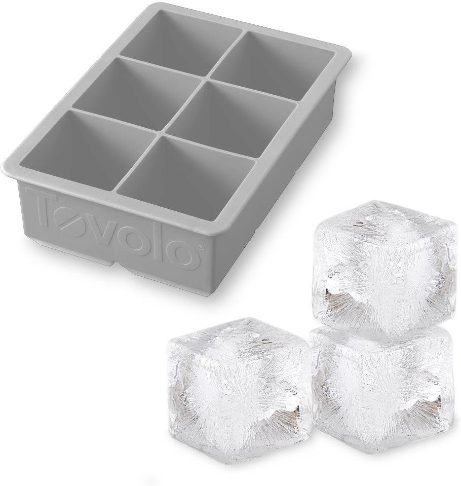 Tovolo - King Cube Oyster Gray Ice Tray - TV22016-201
