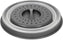Tovolo - Microwave Collapsible Charcoal Large Food Cover - TV47005-200