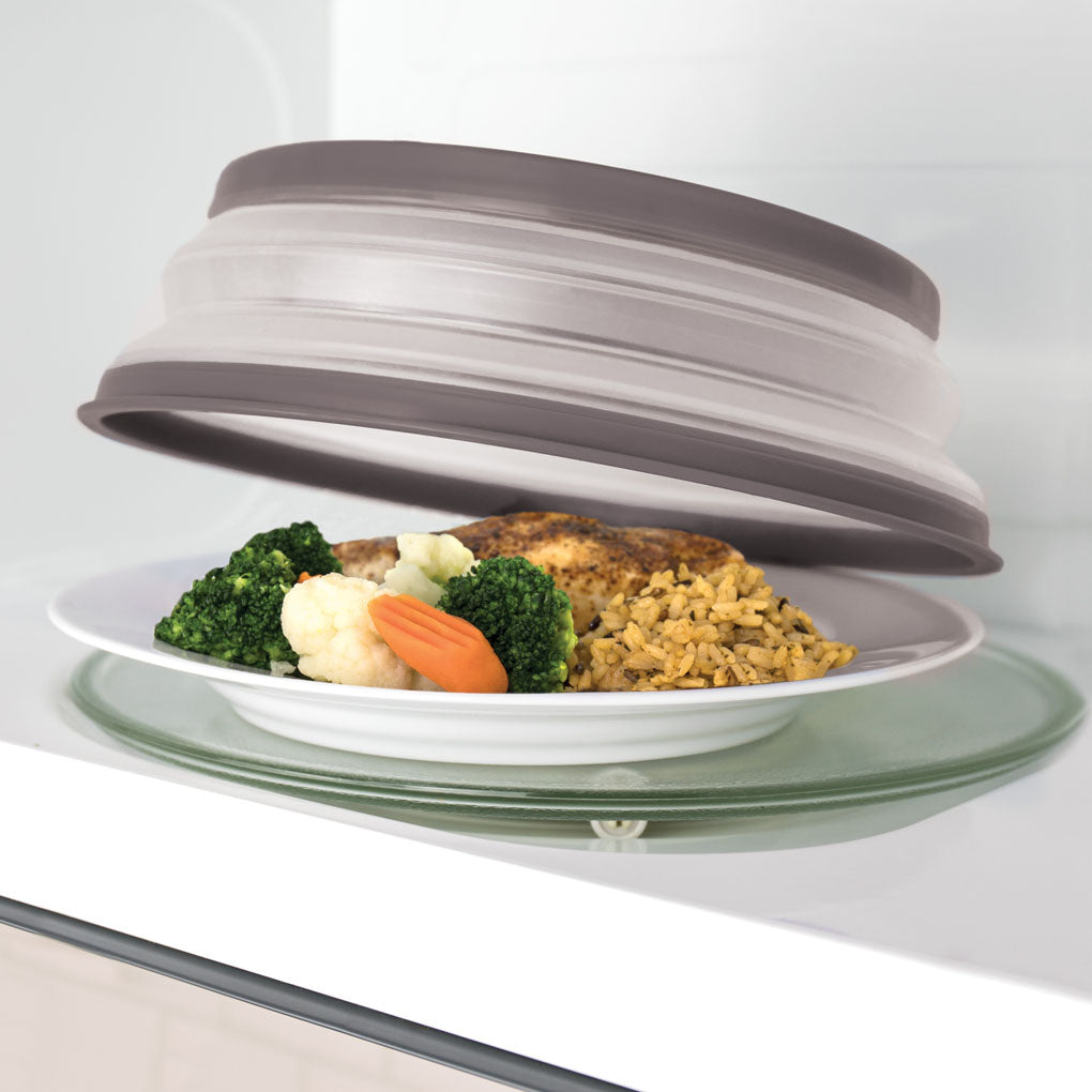 Tovolo - Microwave Collapsible Charcoal Medium Food Cover - TV81-31531