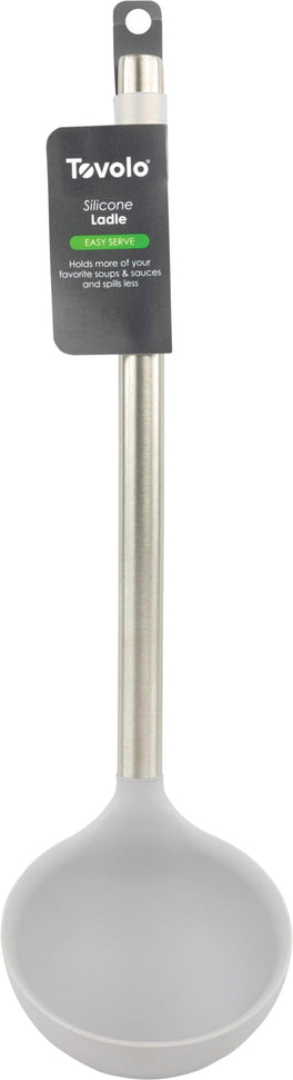 Tovolo - Oyster Gray Silicone Stainless Steel Handle Ladle - TV42023-201