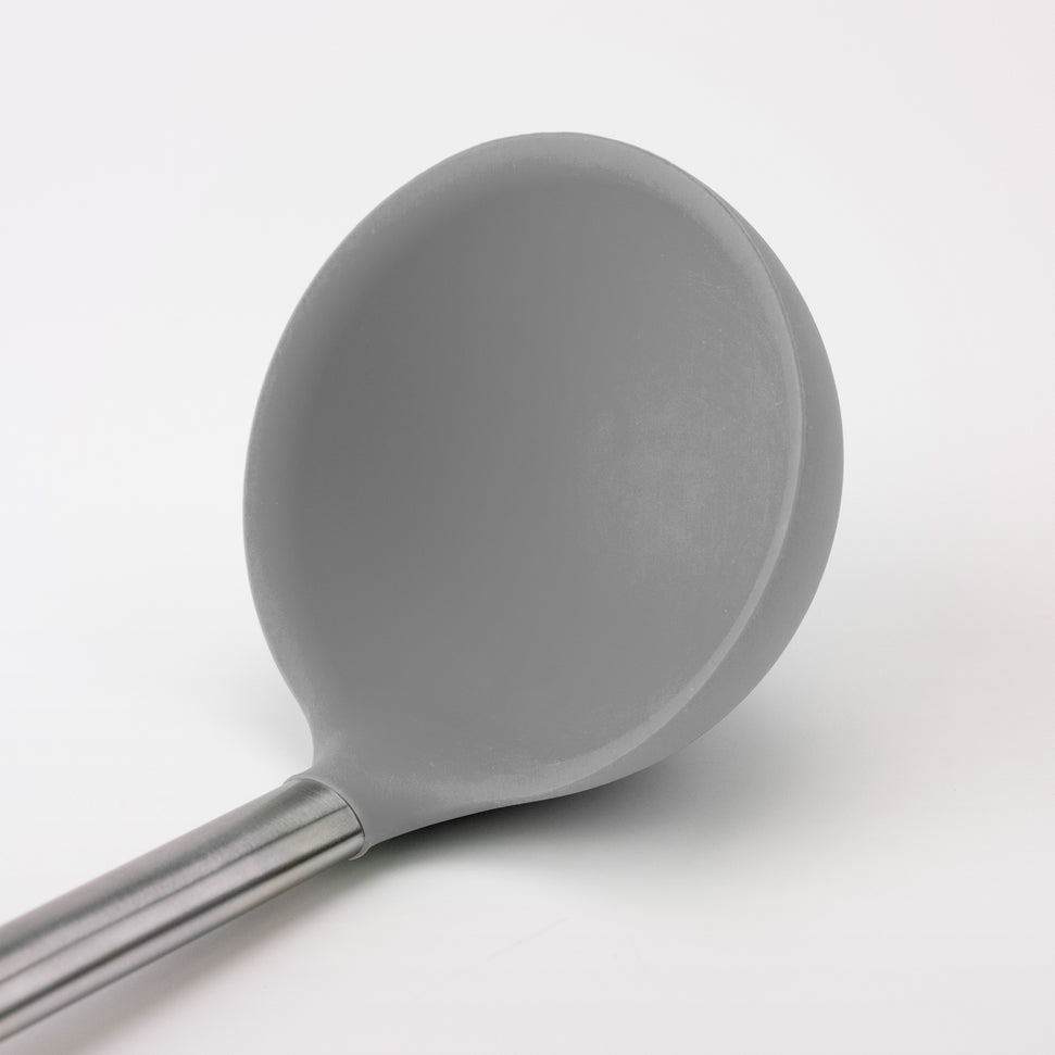Tovolo - Oyster Gray Silicone Stainless Steel Handle Ladle - TV42023-201