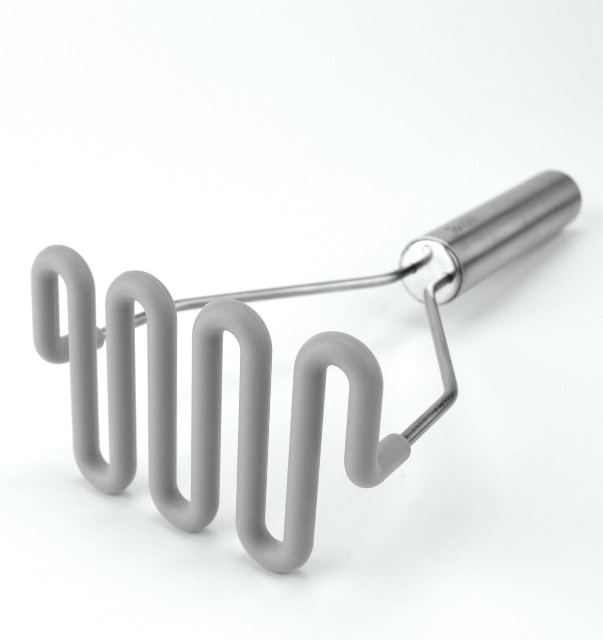 Tovolo - Oyster Gray Silicone Stainless Steel Handle Potato Masher - TV40007-201