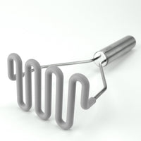 Tovolo - Oyster Gray Silicone Stainless Steel Handle Potato Masher - TV40007-201