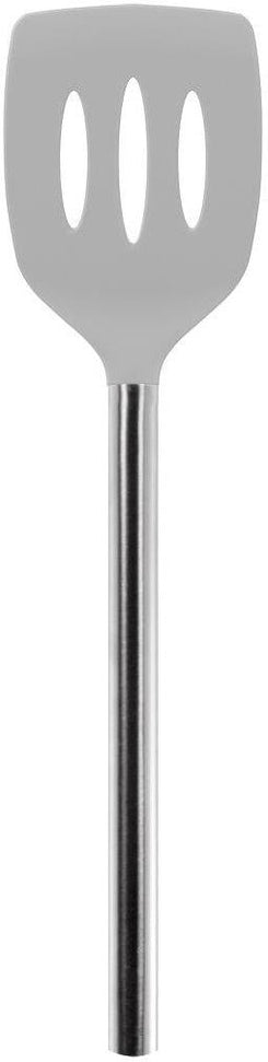 Tovolo - Oyster Gray Silicone Stainless Steel Handle Slotted Turner - TV23023-201