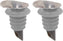 Tovolo - Oyster Gray Sleek Pouring Spout, Set of 2 - TV56006-201