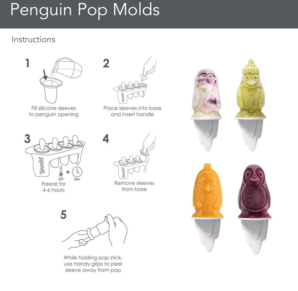Tovolo - Penguin Pop Black Molds, Set of 4 - TV81-16910