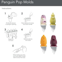 Tovolo - Penguin Pop Black Molds, Set of 4 - TV81-16910
