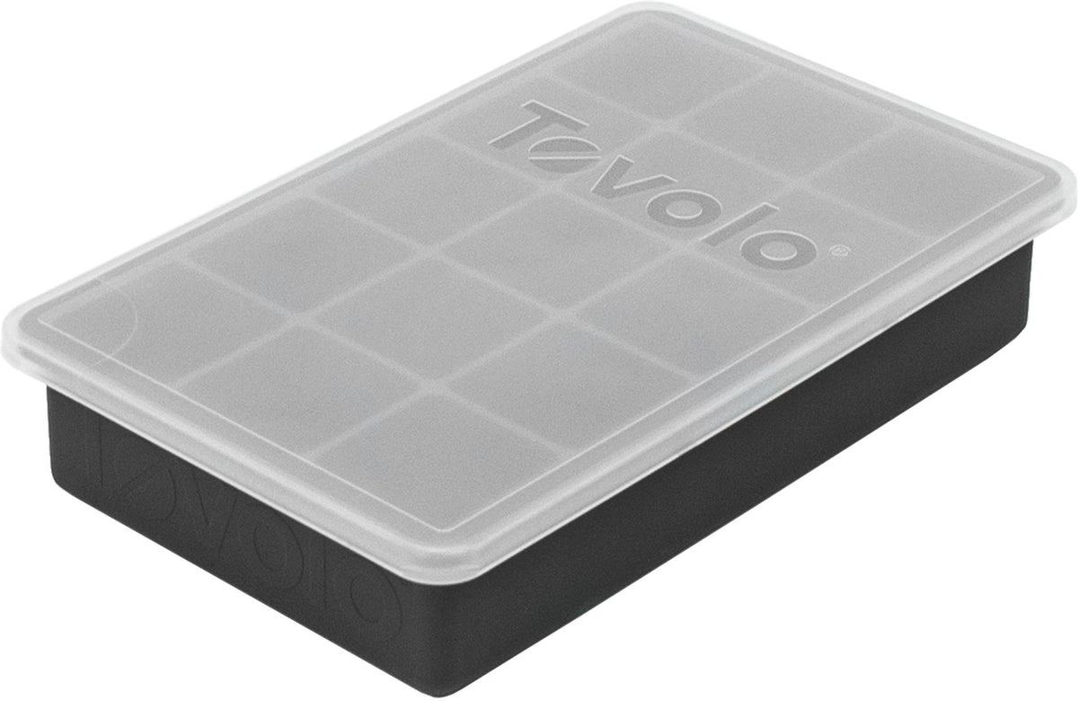 Tovolo - Perfect Cube Charcoal Ice Tray With Lid - TV22022-200
