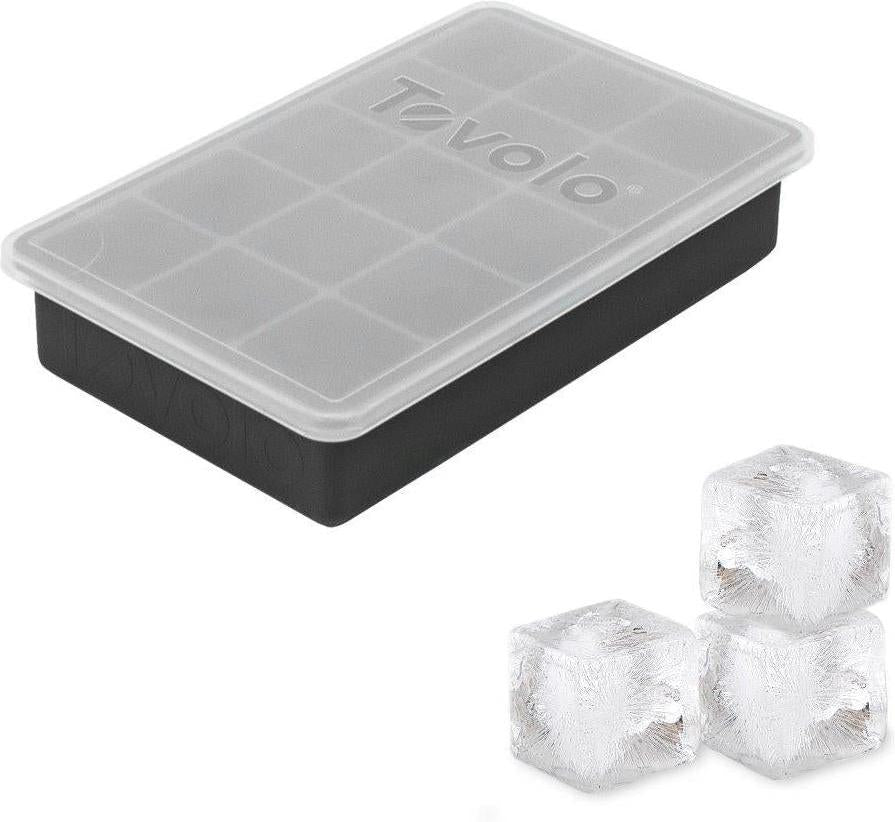 Tovolo - Perfect Cube Charcoal Ice Tray With Lid - TV22022-200