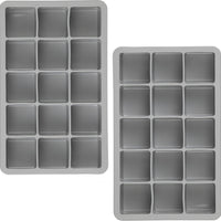 Tovolo - Perfect Cube Oyster Gray Ice Trays, Set of 2 - TV22017-201