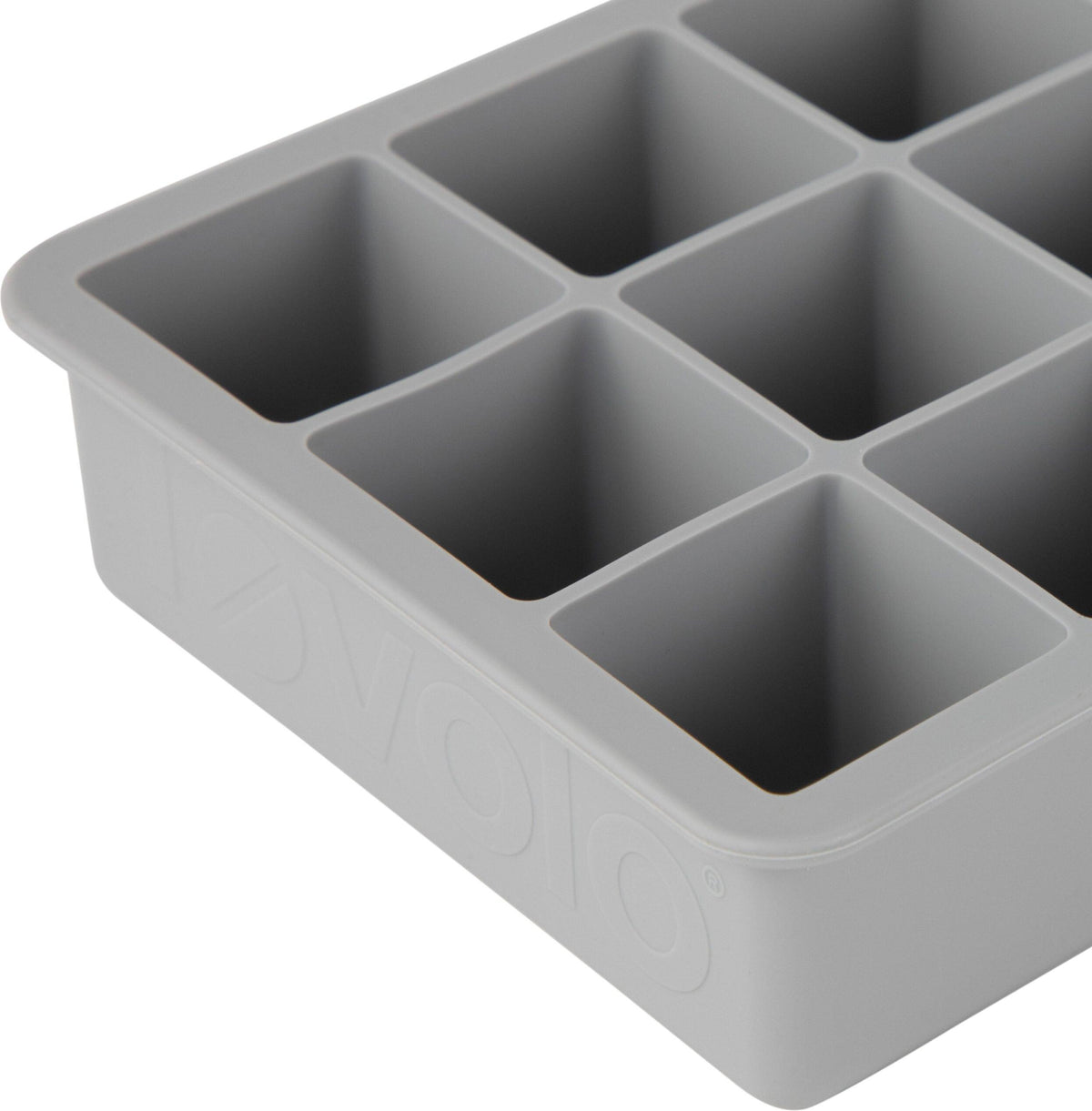Tovolo - Perfect Cube Oyster Gray Ice Trays, Set of 2 - TV22017-201
