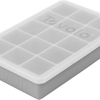 Tovolo - Perfect Cube Oyster Gray Ice Trays With Lid - TV22022-201