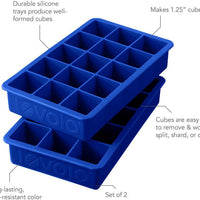 Tovolo - Perfect Cube Stratus Blue Ice Trays, Set of 2 - TV80-12007