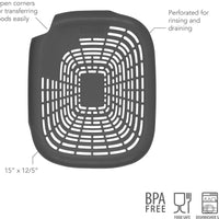 Tovolo - Prep N' Rinse Charcoal Flat Colander - TV16006-200