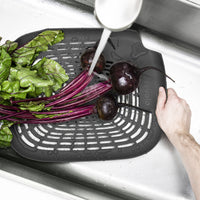 Tovolo - Prep N' Rinse Charcoal Flat Colander - TV16006-200