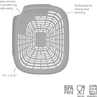 Tovolo - Prep N' Rinse Oyster Gray Flat Colander - TV16006-201
