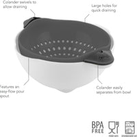 Tovolo - Soak N' Strain 5 Qt Charcoal Colander - TV16010-200