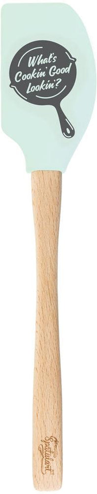Tovolo - Spatulart Whats Cookin' Good Lookin' Wood Handled Spatula - TV81-34143