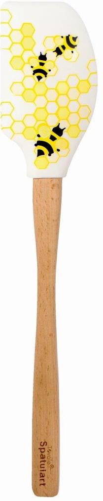 Tovolo - Spatulart Wood Handled Honeycomb & Bee Spatula - TV80-9567 - DISCONTINUED