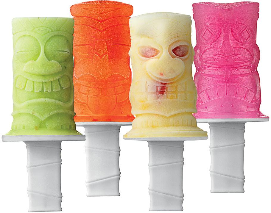 Tovolo - Spring Green Tiki Pop Molds, Set of 4 - TV81-12073 - DISCONTINUED