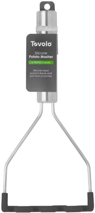 Tovolo - Stainless Steel Black Silicone Potato Masher - TV82-1000252
