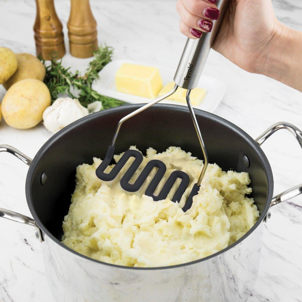 Tovolo - Stainless Steel Black Silicone Potato Masher - TV82-1000252