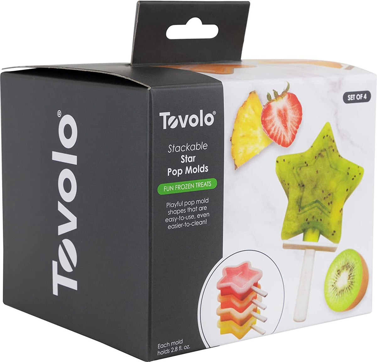 Tovolo - Star Stackable Assorted Pop Molds, Set of 4 - TV22085-999