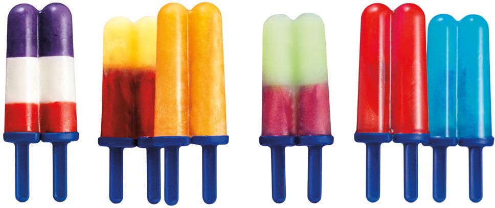 Tovolo - Stratus Blue Twin Pop Molds, Set of 4 - TV81-3002