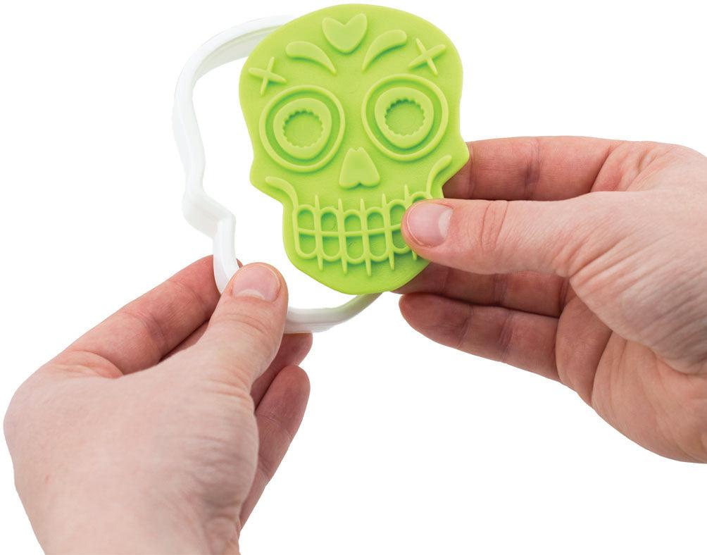 Tovolo - Sugar Skull Spring Green Cookie Cutters, Set of 6 - TV81-22492