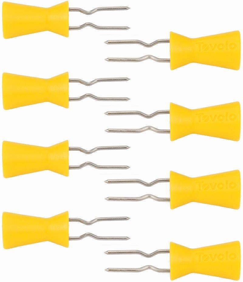 Tovolo - Sunray Non-Slip Corn Picks, Set of 8 - TV81-20399