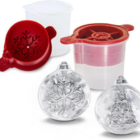 Tovolo - Tree & Snow Flake Ornament Cayenne Ice Mold, Set of 2 - TV22941-400