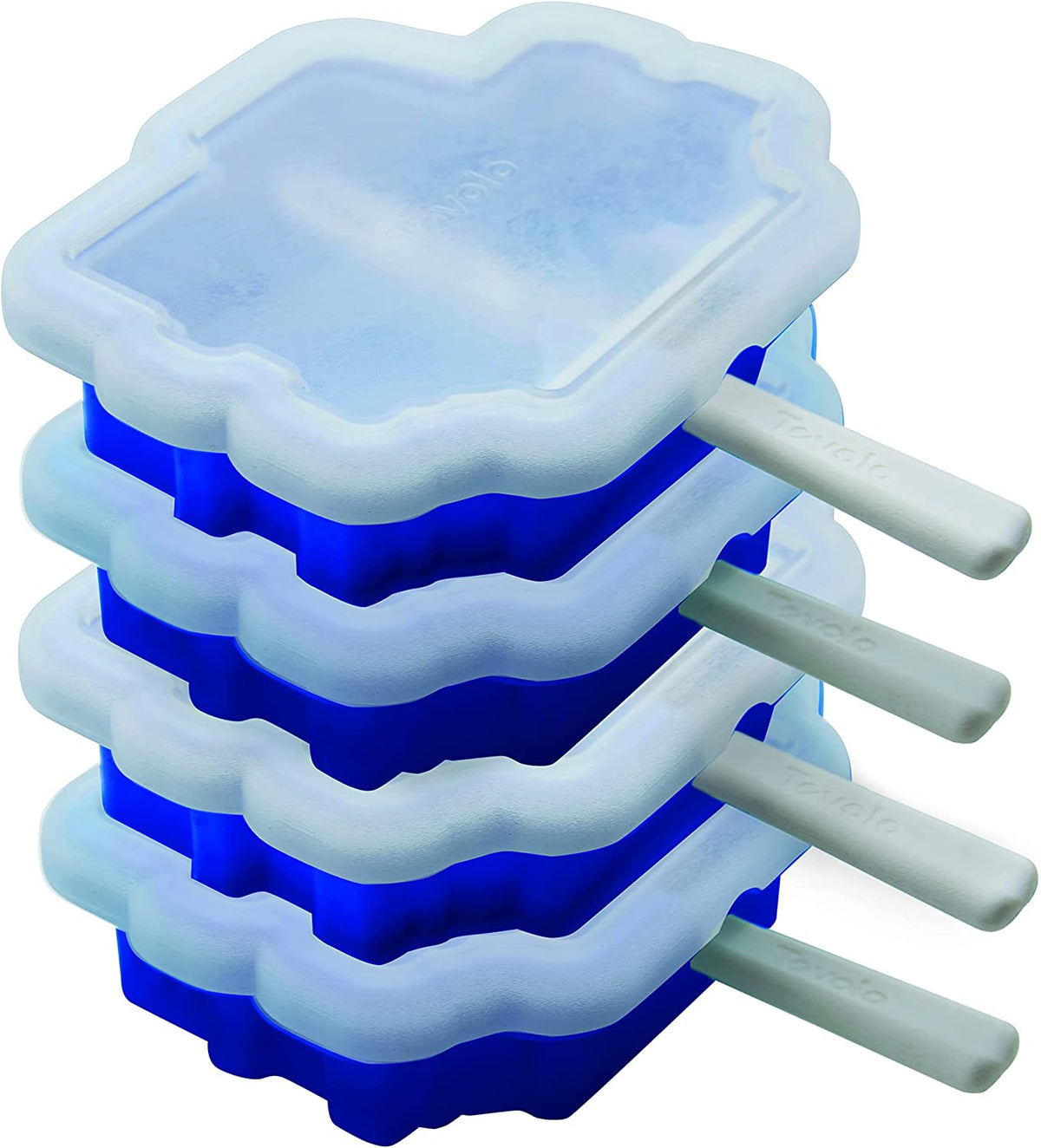 Tovolo - Truck Stackable Stratus Blue Pop Molds, Set of 4 - TV22084-305