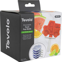 Tovolo - Truck Stackable Stratus Blue Pop Molds, Set of 4 - TV22084-305