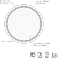Tovolo - Truebake 11.25" Oyster Gray Round Baking Mat - TV13027-201 - DISCONTINUED