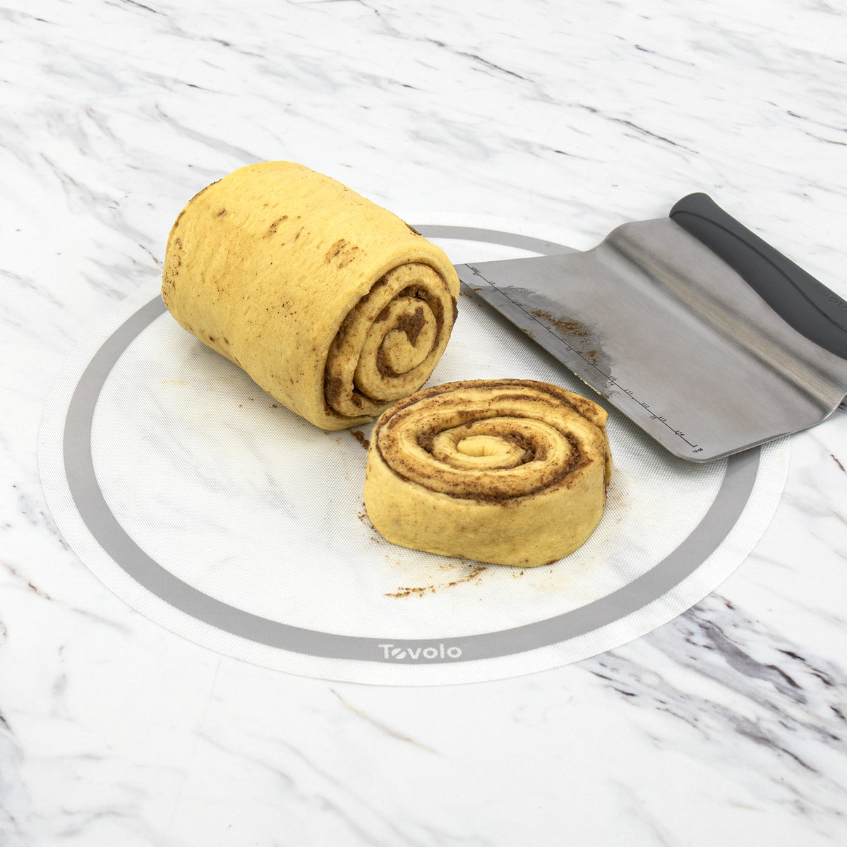 Tovolo - Truebake 11.25" Oyster Gray Round Baking Mat - TV13027-201 - DISCONTINUED