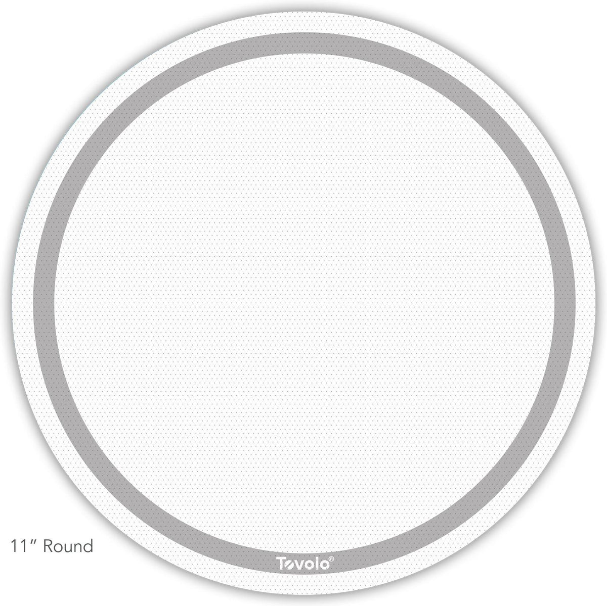 Tovolo - Truebake 11.25" Oyster Gray Round Baking Mat - TV13027-201 - DISCONTINUED