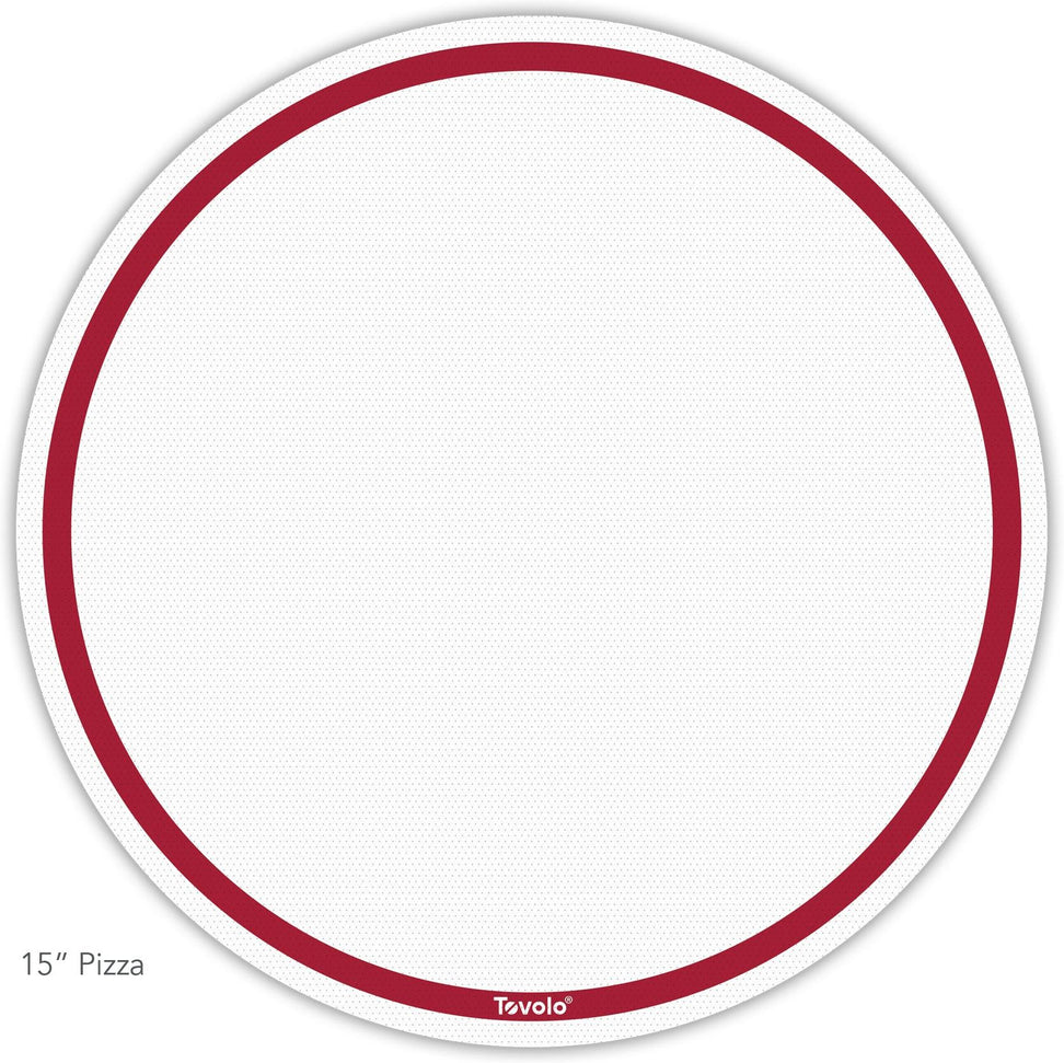 Tovolo - Truebake 15" Cayenne Pizza Baking Mat, Pack of 10 - TV13023-400