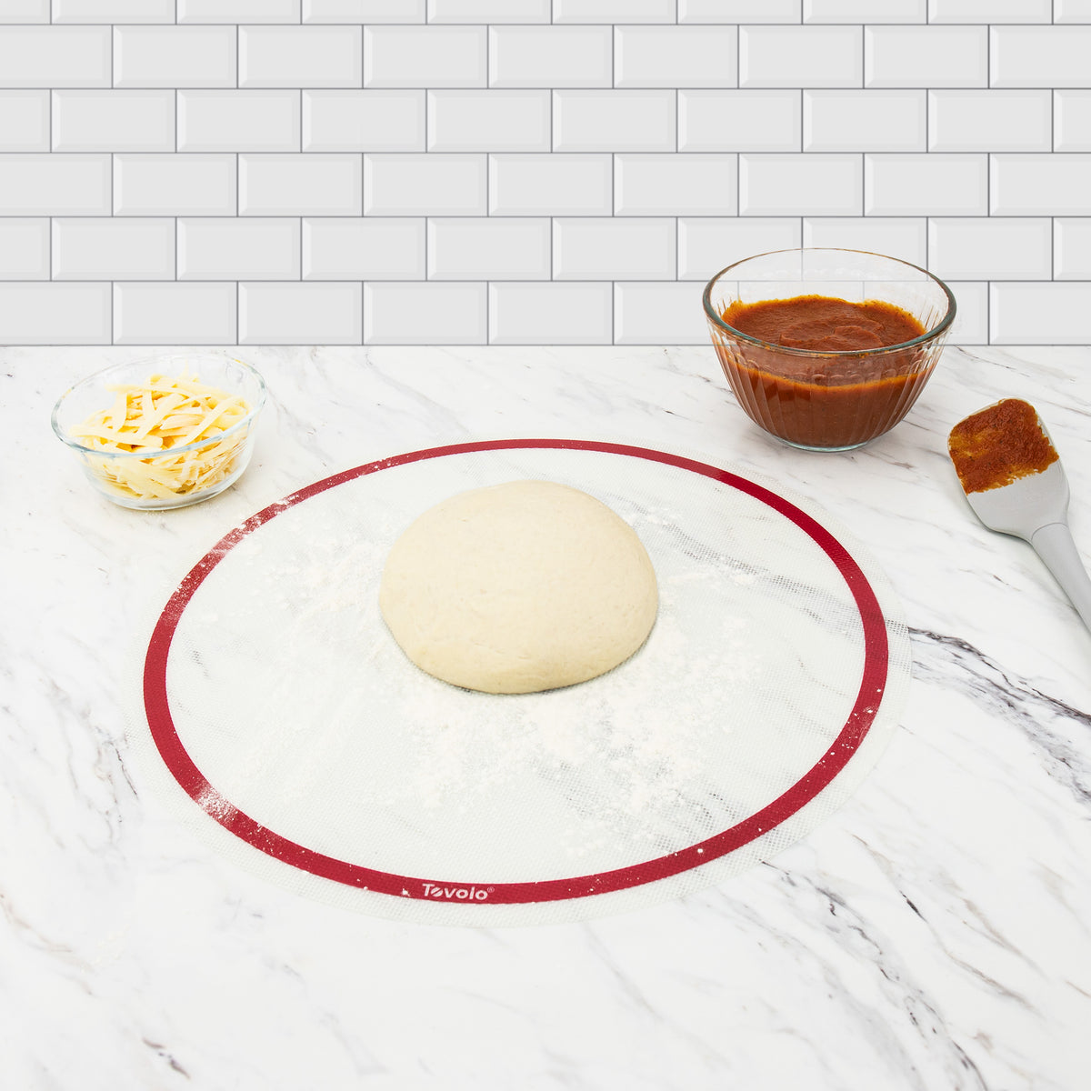 Tovolo - Truebake 15" Cayenne Pizza Baking Mat - TV13023-400 - DISCONTINUED