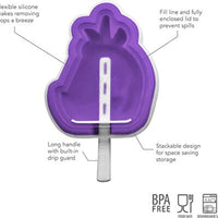 Tovolo - Unicorn Stackable Royal Purple Pop Molds, Set of 4 - TV22083-800