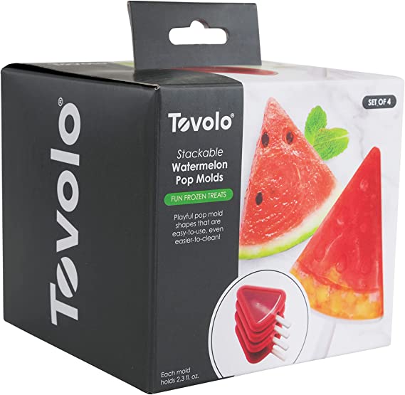 Tovolo - Watermelon Stackable Candy Apple Pop Molds, Set of 4 - TV22080-400