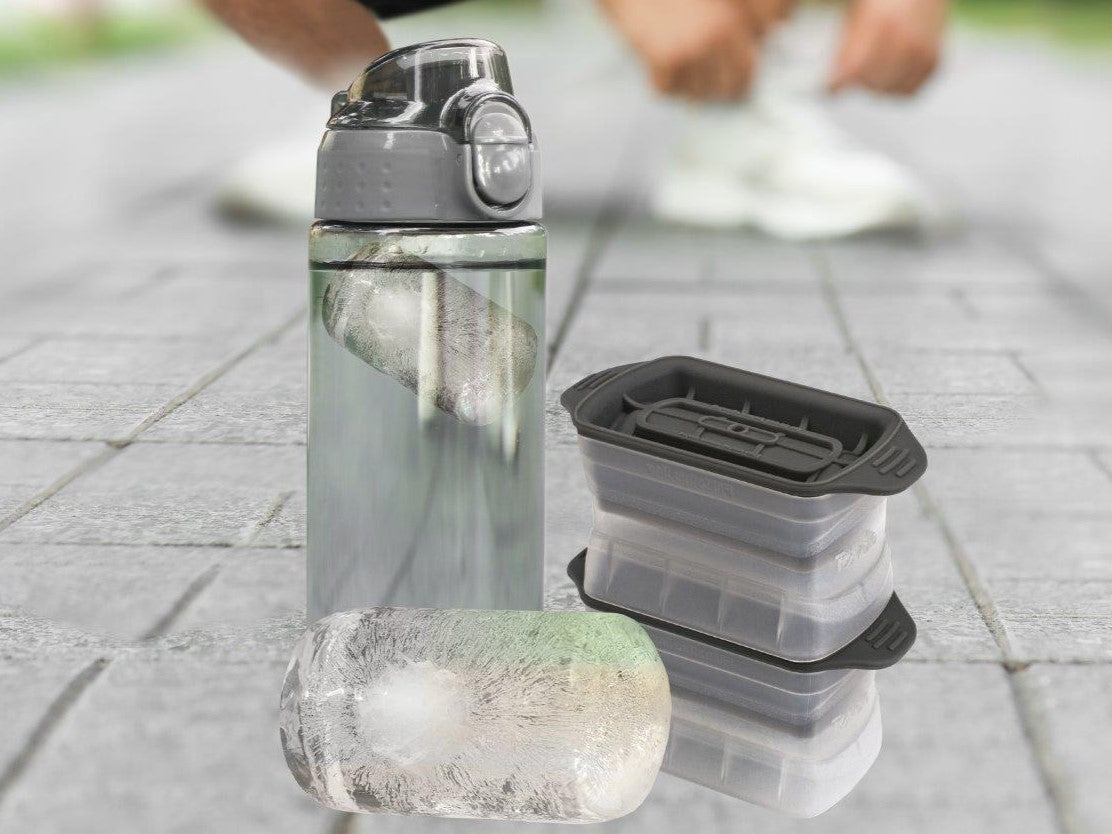 Tovolo - Wide-Mouth Charcoal Water Bottle Ice Molds, Set of 2 - TV22040-200 - DISCONTINUED