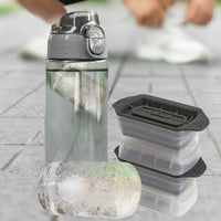 Tovolo - Wide-Mouth Charcoal Water Bottle Ice Molds, Set of 2 - TV22040-200 - DISCONTINUED